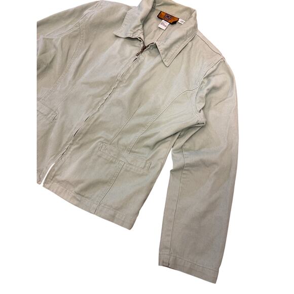 Vintage 80s Baccini Mint Cotton denim women’s full zip Jacket Large 20x24 - Picture 4 of 8